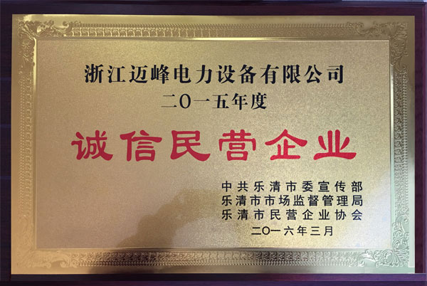 誠信民營企業(yè)